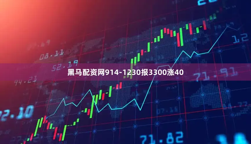 黑马配资网914-1230报3300涨40
