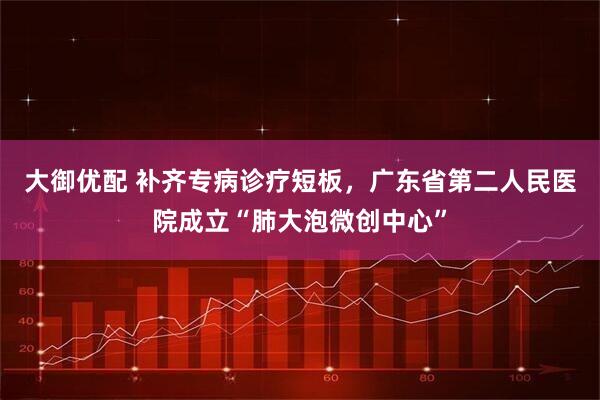 大御优配 补齐专病诊疗短板，广东省第二人民医院成立“肺大泡微创中心”